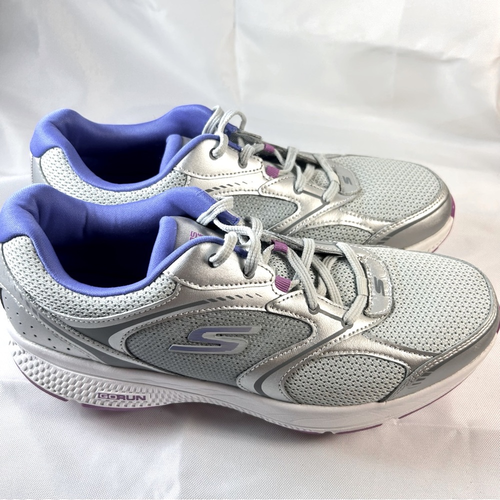 Skechers Women's Go Run Style 128281 Gray Running Shoes Sneakers Size 10 - Picture 3 of 8